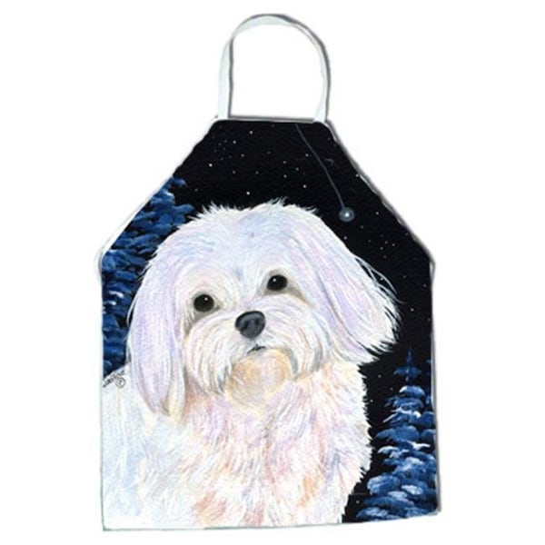 Carolines Treasures Carolines Treasures SS8460APRON Starry Night Maltese Apron - 27 x 31 in. SS8460APRON - main